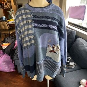 Vintage patchwork sweater